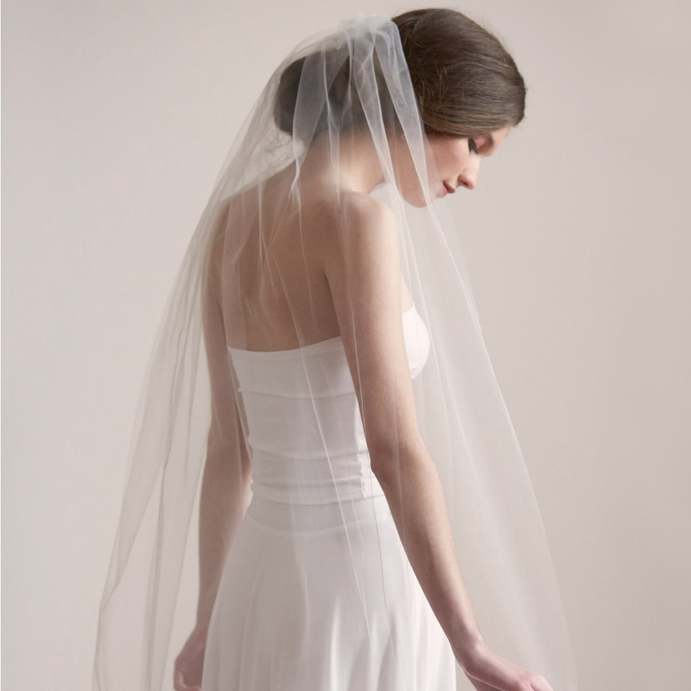 Ivory Chapel Length Wedding Veil